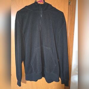 H & M Mens Fleece Quarter Zip Hoodie
